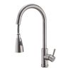 Brushed Nickel Kitchen Faucets with Pull Down Sprayer