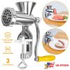 Manual Meat Grinder Heavy Duty Hand Operated Mincer Sausage Maker Machine Noodle Maker Kitchen Food Grinder For Pork Beef Pepper