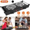 2000W Electric  Portable Dual Burner