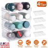 12 Bottles Transparent Stackable Bottle Organizer