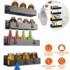 4Pcs Storage Shelf with 8 Removable Hooks