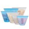 3Pcs Reusable Silicone Food Storage Bags