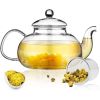 33.8 oz Glass Teapot with Detachable Infuser