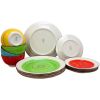 Ceramic Dinnerware Set in Blue Red Yellow Green Beige