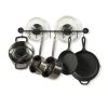 Black Metal Wall Mounted Pot Rack