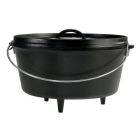 8-Quart Deep Seasoned Cast Iron Dutch Oven