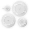 White Porcelain Dinnerware Set with Plates Bowls Mugs