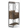 Farmhouse Oak Iron Baker's Wine Storage Rack