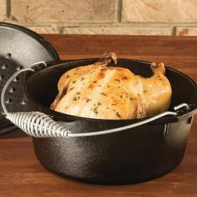 5-Quart Seasoned Cast Iron Dutch Oven