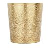 Round Perforated Copper Gold Metal Waste Basket