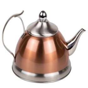 Stainless Steel Teapot in Copper Finish