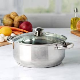 Stainless Steel Dutch Oven with Glass Lid