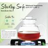 Stovetop Clear Glass Teapot Kettle with Lid