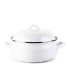 White Porcelain-Coated Steel Dutch Oven