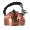 Stainless Steel Whistling Teapot Kettle in Copper