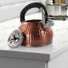 Stainless Steel Whistling Teapot Kettle in Copper