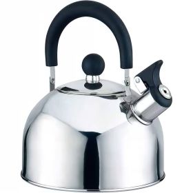 Stainless Steel Whistling Teapot Kettle with Stay Cool Handle