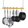 Ceiling Mounted 36-inch Wooden Pot Rack