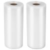 2 Rolls of Vacuum Sealer Bags 7.67inx49ft