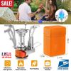 Ultralight Camping Stoves Portable Backpacking Hiking Stoves w/ Piezo Ignition