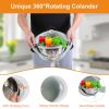 Multifunctional Mixing Bowl and Strainer with Lid Set 3 Graters