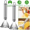 2Pcs Stainless Steel Corn Cob Peelers One-Step Cob Kerneler Remover Kitchen Corn Stripper Cutter Slicer Thresher Tool