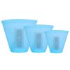 3Pcs Reusable Silicone Food Storage Bags