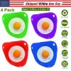 4 Pack Egg Poachers Silicone Egg Poaching Cups