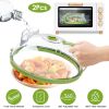 2Pcs Transparent Microwave Covers for Food Splatter