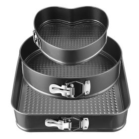 Non Stick Springform Cake Pan Set of Three Shapes