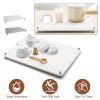 Stone Dish Drying Mats Home Dish Quick Drying Stone Pad Diatomaceous Earth Draining Mat with Anti-Slip Stainless Steel Feet