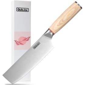 High Carbon Stainless Steel Cleaver With Wooden Handle (Option: Vegetable Knife)